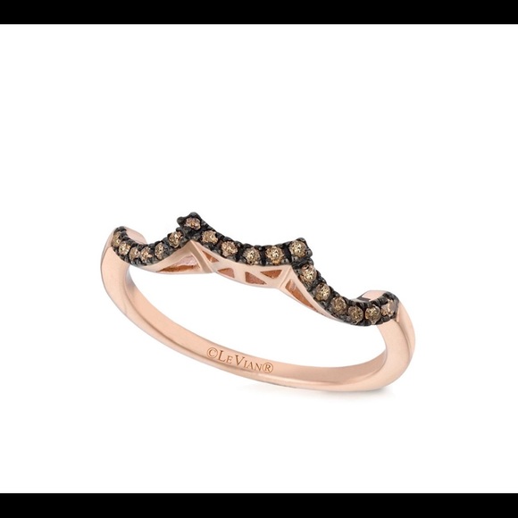 NWT Le Vian Chocolate Diamond Bridal Ring 14K Gold - Picture 12 of 12